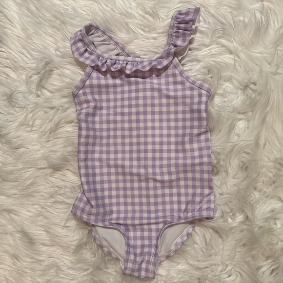Carter’s Baby Girl Ruffle Textured One Piece Swimsuit Size 2T - Picture 1 of 5